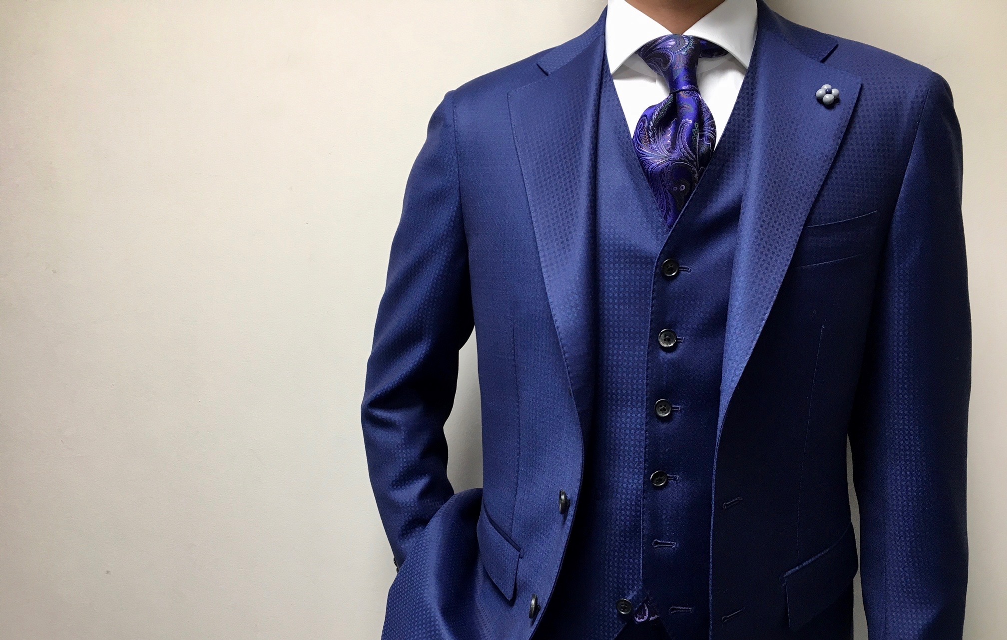 DORMEUIL ドーメル生地 Savile Row スーツ セットアップ - スーツ