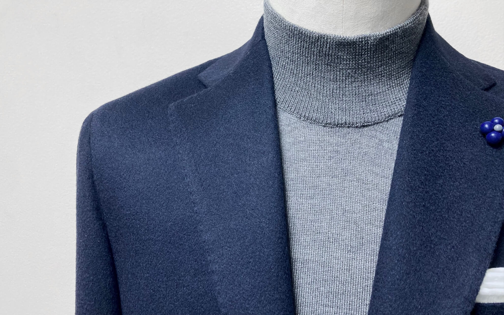 CENTOオーダージャケット☆カシミヤ100%☆ダークネイビー