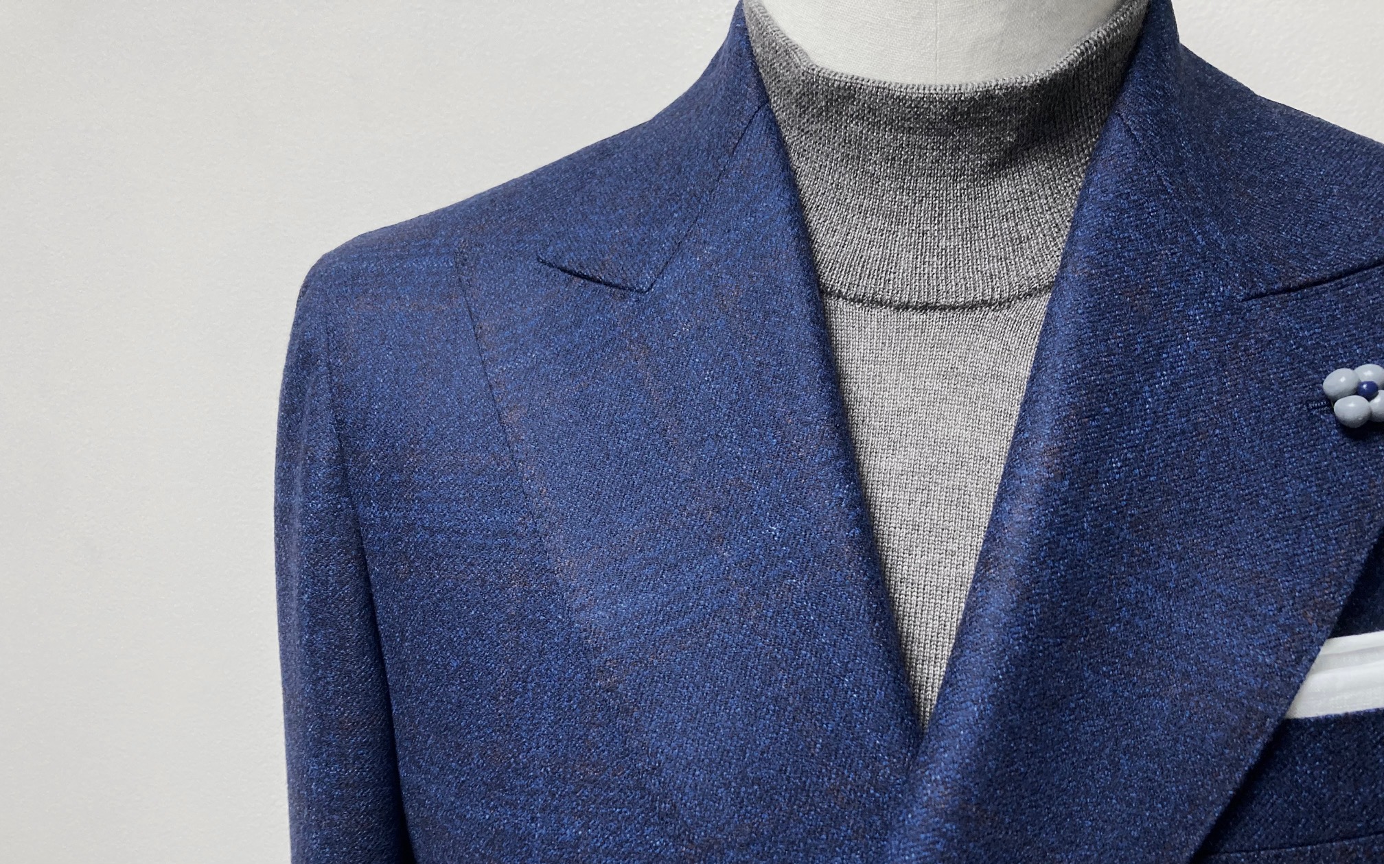 オーダージャケット☆ドーメル『FOREVER GREEN/フォーエバー グリーン』☆ネイビー×チェック