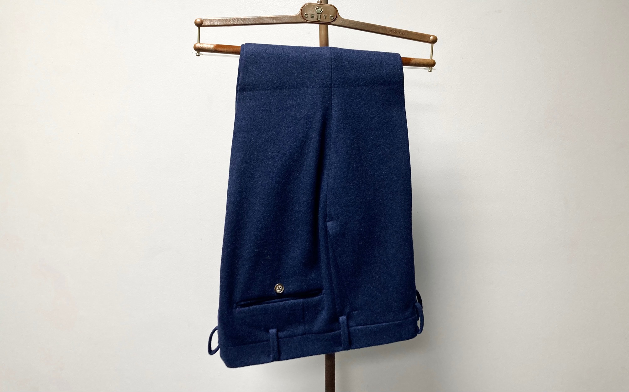 CENTOオーダースラックス☆CANONICO/カノニコ ☆ヘビーメルトン×ネイビー