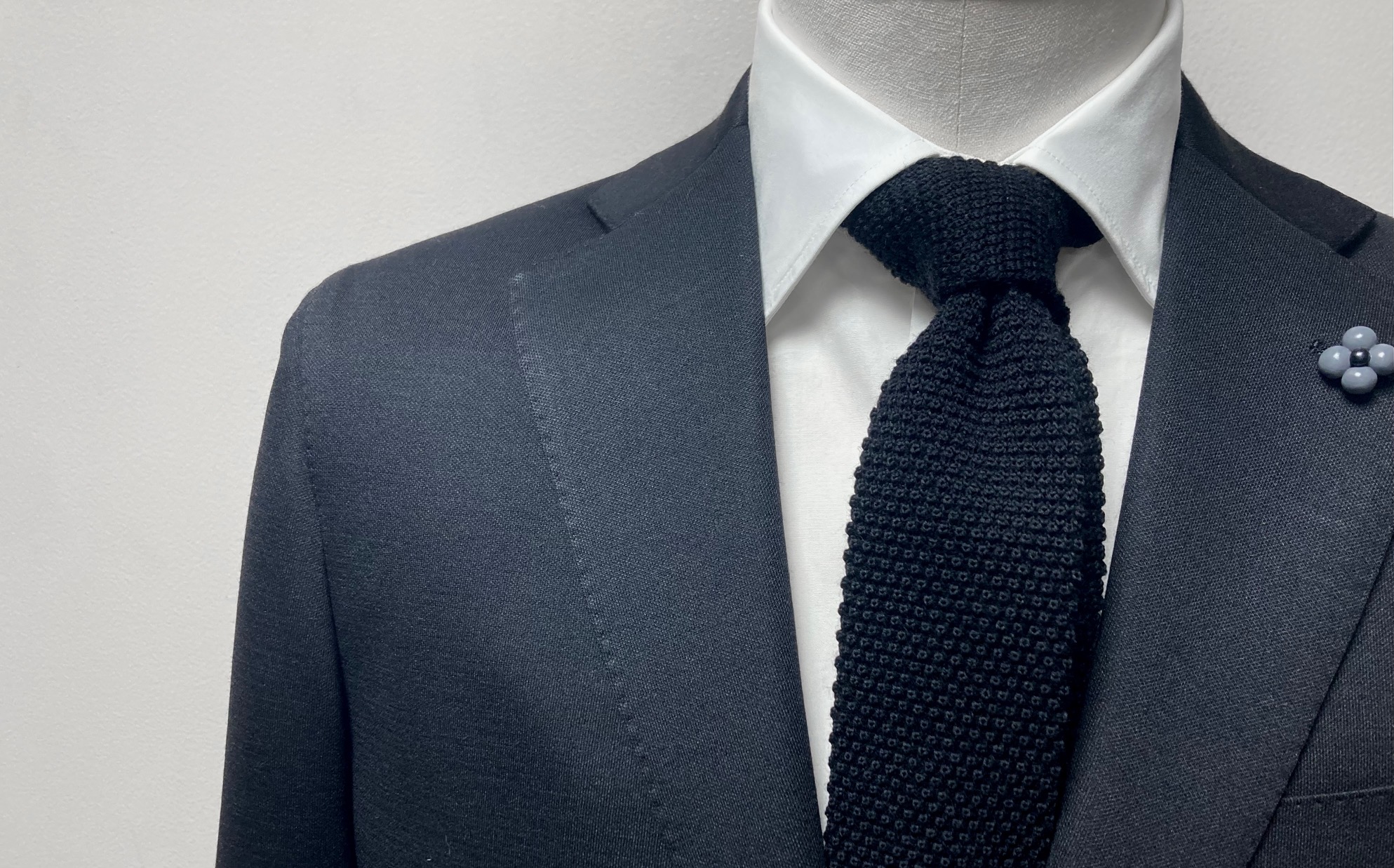 オーダージャージスーツ☆WOOL JERSEY/ウールジャージ☆ブラック